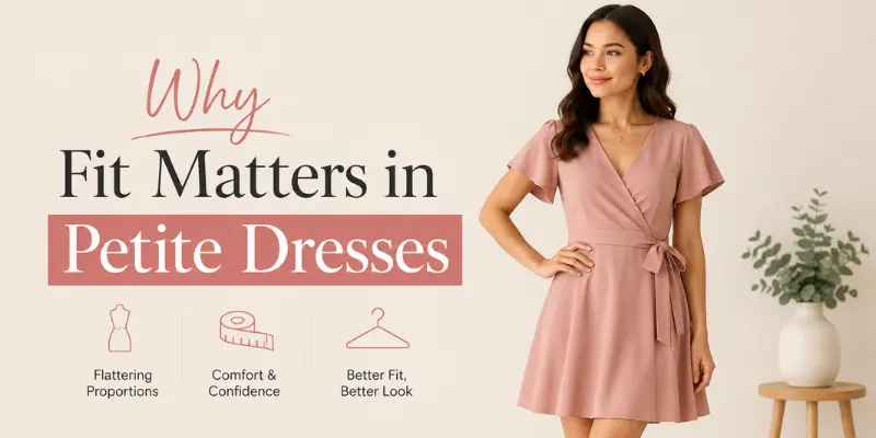 why fit matters in petite dresses