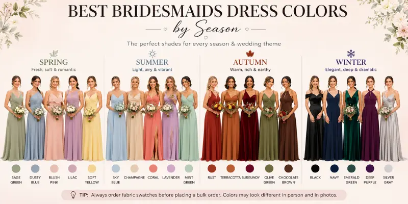 best bridesmaids dress colors