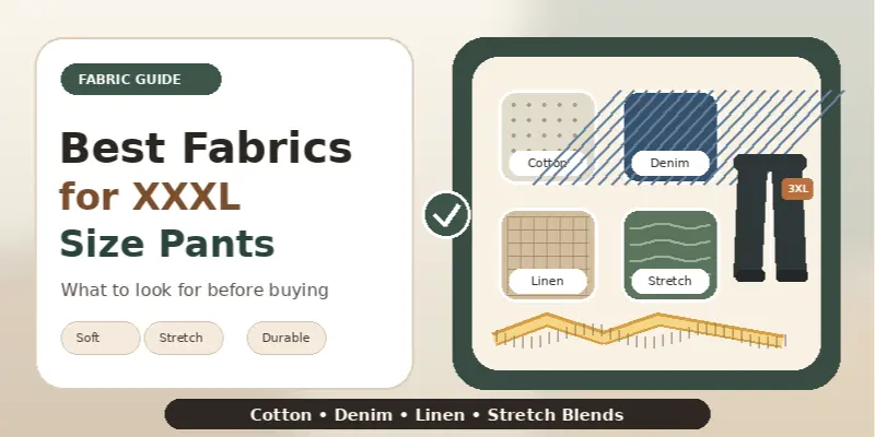 best fabrics for xxxl size pants what to look for