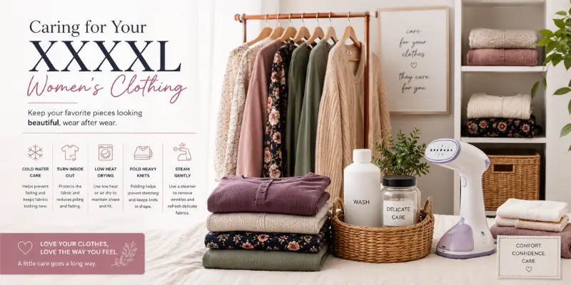 how to care for women’s xxxxl size clothing washing & storage tips