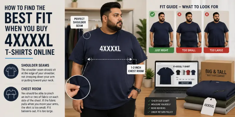 how to find the best fit when you buy 4xxxxl t-shirts online